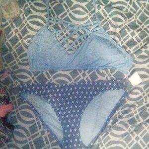 Xhilaration Blue Bikini Set